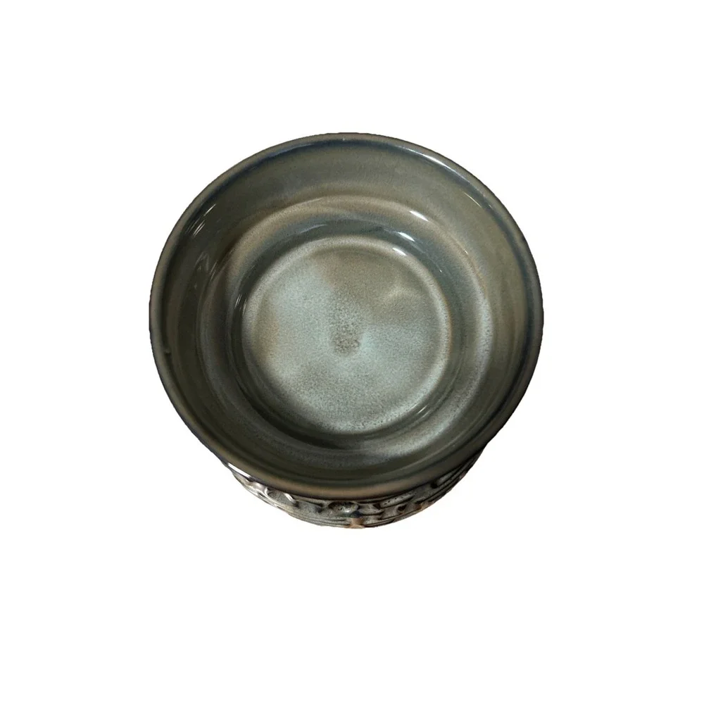 Scentsy Labyrinth Green Maze Full Size Warmer Ceramic Crock Pot Design Retired